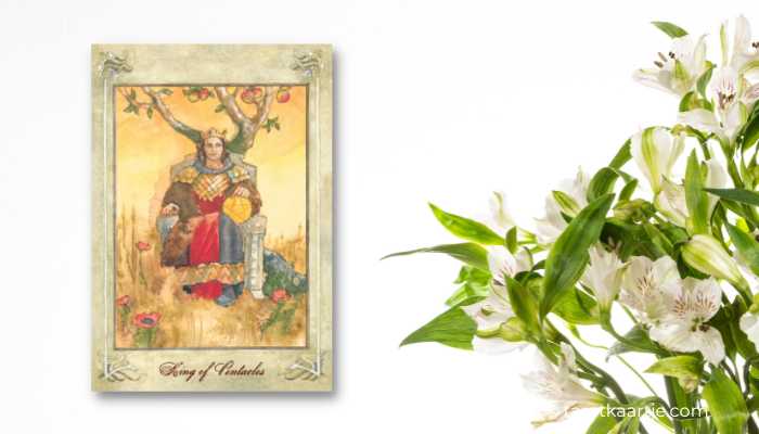 Koning van Pentakels Llewellyn Tarot koning van pentakels
