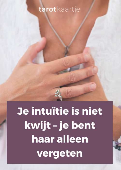intuitie niet kwijt